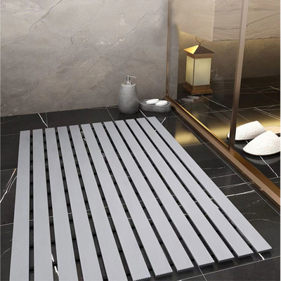 샤워실 45CM*75CM 회색 Tan를 위한 교차된 지구 비 미끄럼 PVC 지면 매트 양탄자